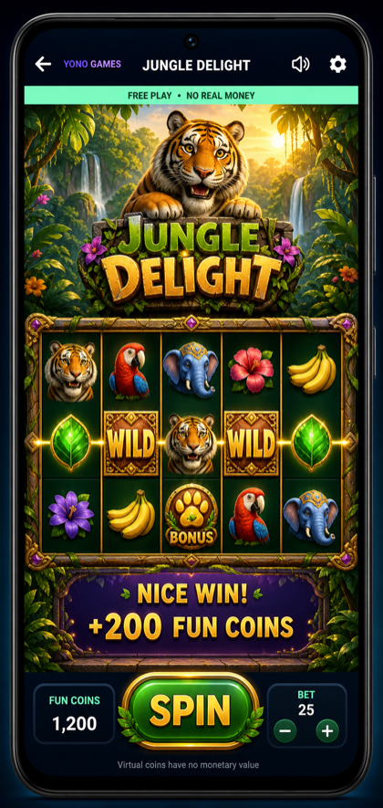 Jungle Delight game screen
